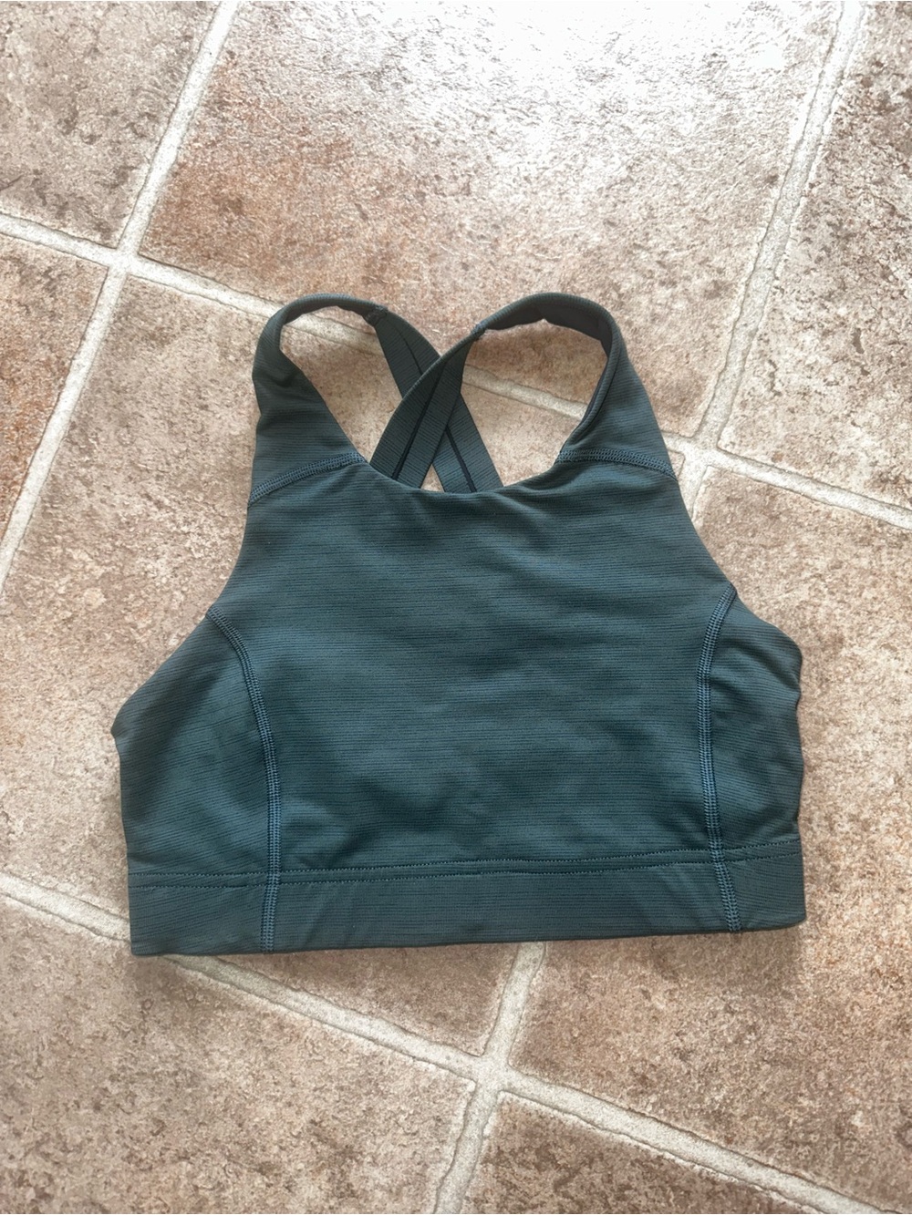 Outdoor Voices Dark Teal Crossback Sports Bra